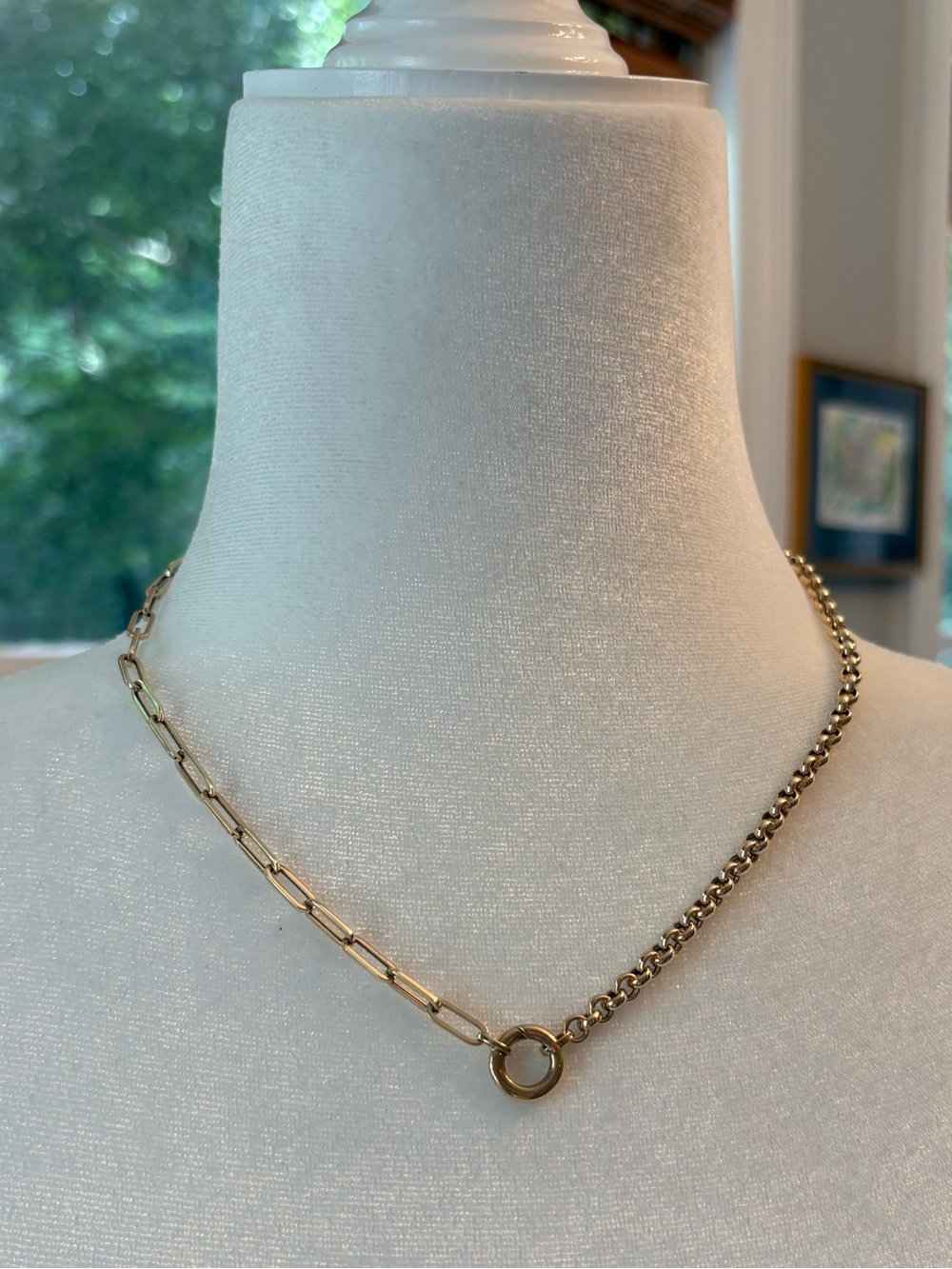 Lindsey Leigh 14k Paper Clip Rolo Chain Necklace